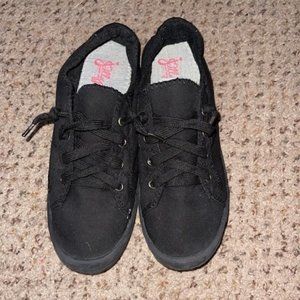 JellyPop Slip Ons Size 8.5/ Black